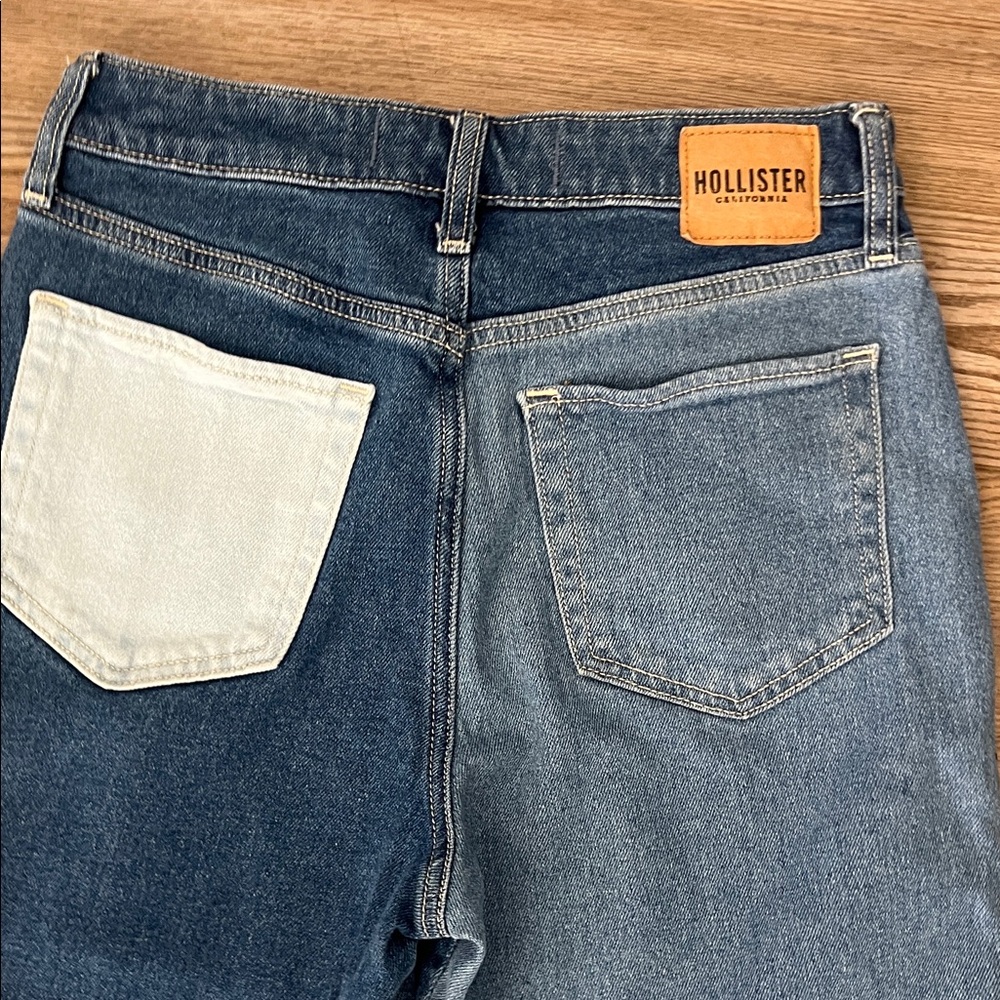 Hollister Blue High-Rise Mom Jeans